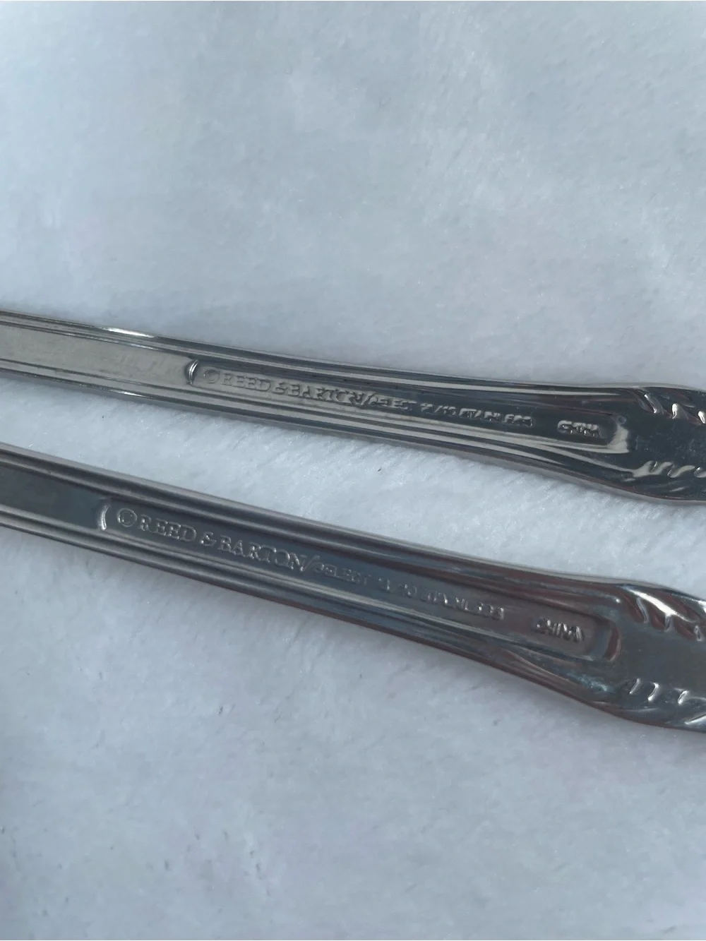 SET OF 2 Reed & Barton Elegante Select Stainless Steel Salad Serving Utensils